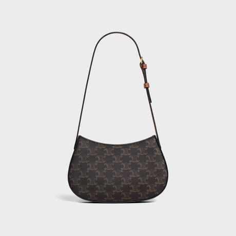 MEDIUM TILLY BAG IN TRIOMPHE CANVAS AND CALFSKIN TAN - Image 3