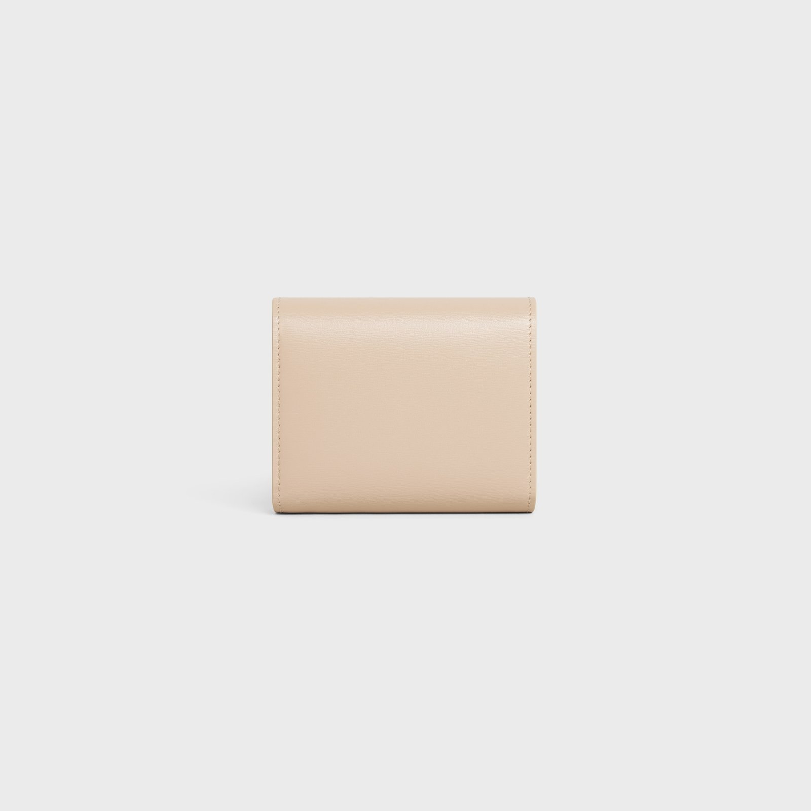 SMALL FLAP WALLER TRIOMPHE IN SHINY CALFSKIN NUDE - Image 3