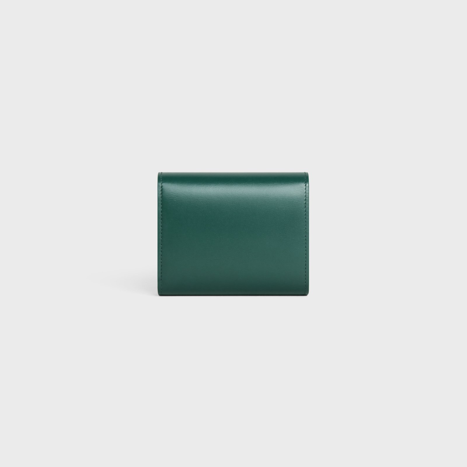 SMALL FLAP WALLER TRIOMPHE IN SHINY CALFSKIN AMAZONE - Image 3