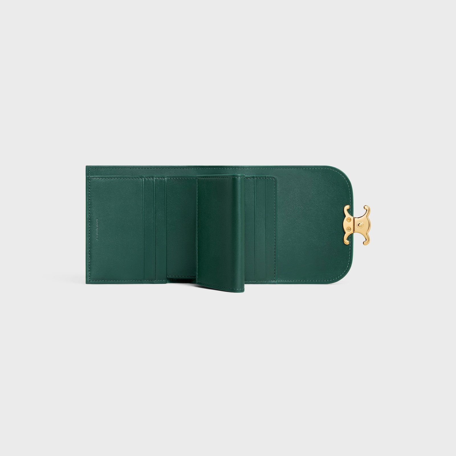 SMALL FLAP WALLER TRIOMPHE IN SHINY CALFSKIN AMAZONE - Image 4