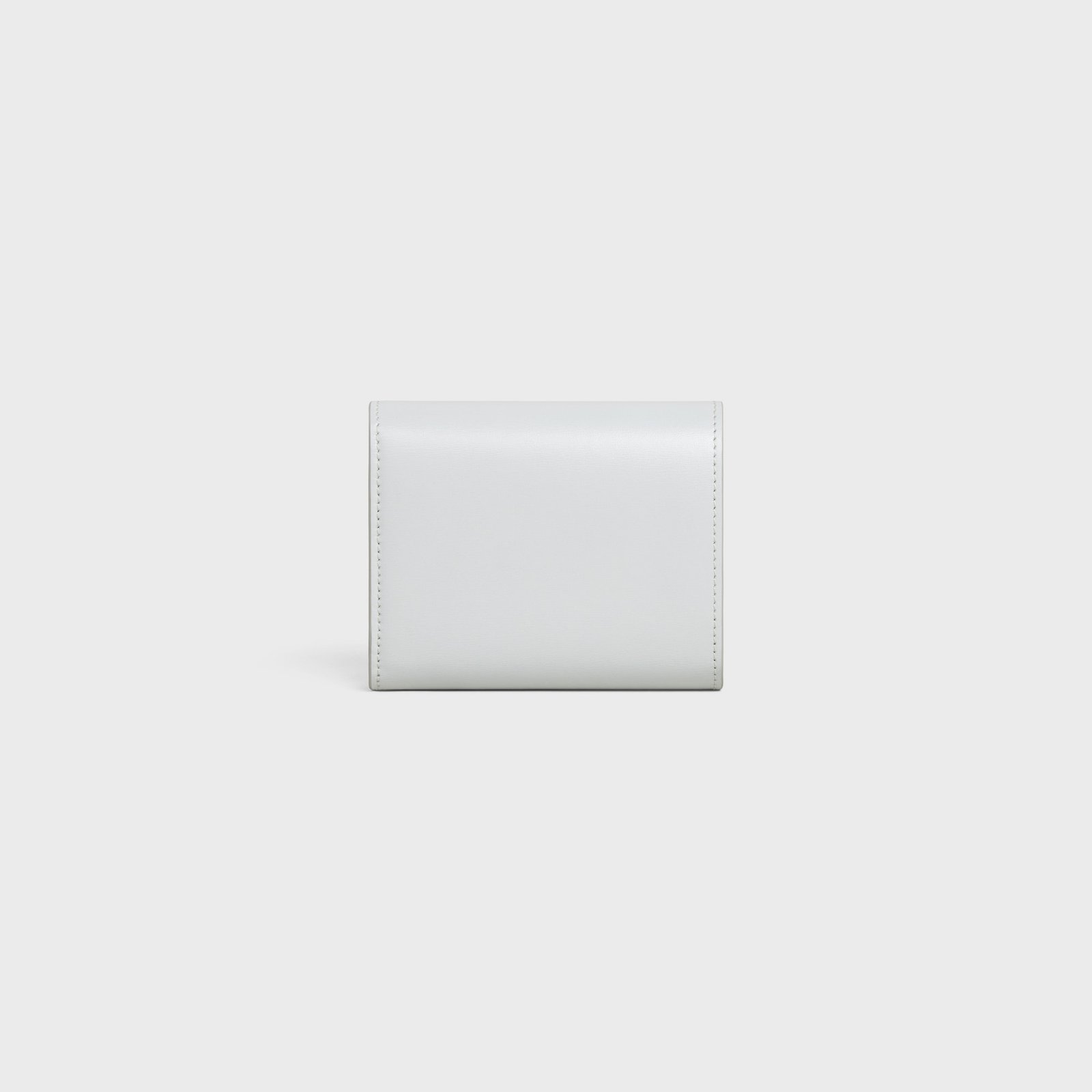 SMALL FLAP WALLER TRIOMPHE IN SHINY CALFSKIN MOON - Image 3