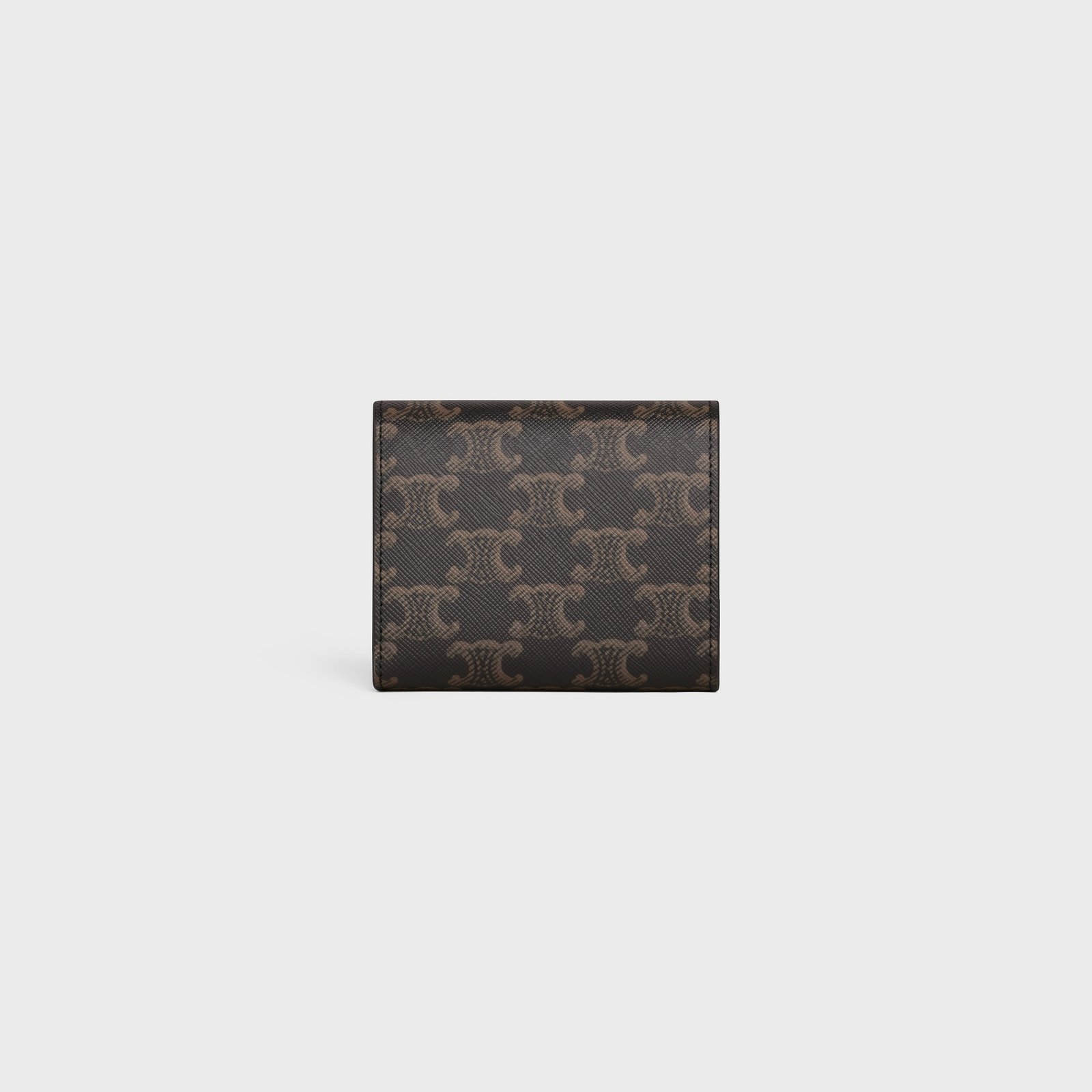 SMALL FLAP WALLET TRIOMPHE IN TRIOMPHE CANVAS TAN - Image 3
