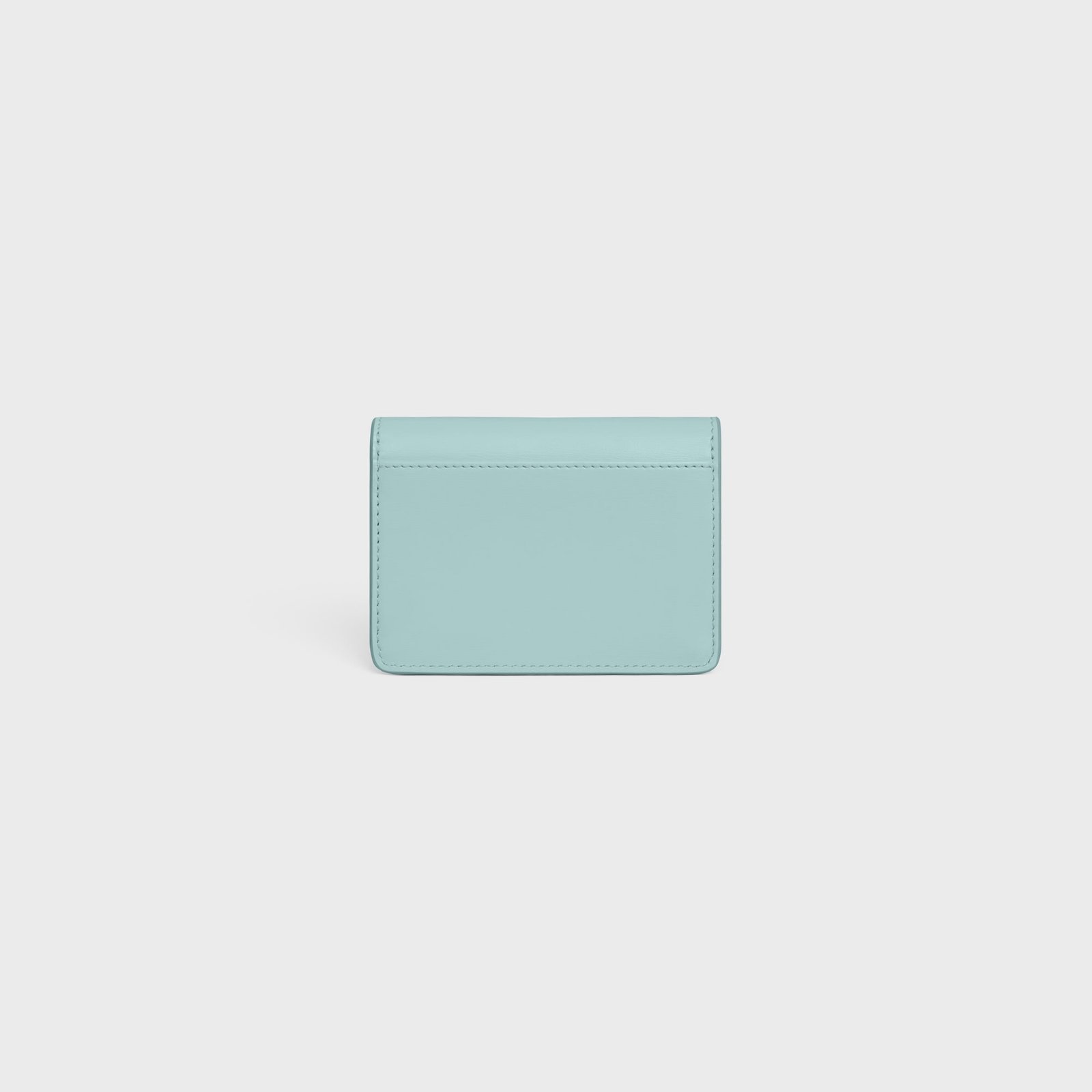 CARD HOLDER WITH FLAP TRIOMPHE IN SHINY CALFSKIN POOL - Image 3